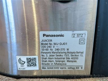 Extractor de jugo Panasonic (Muy poco uso) 53497563 - Img 67291902