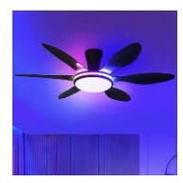 Lámpara ventilador con control remoto y luces led - Img 54578663