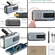 ‼️RADIO PORTÁTIL +LINTERNA+CARGADOR POR DINAMO+CARGA SOLAR +SALIDA USB...Vedado/56080909‼️ - Img 55188040