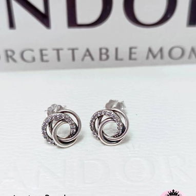 Aretes Pandora. Precios en cada foto. Garantía incluida en su compra. Mensajería disponible. LM joyería - 6/10