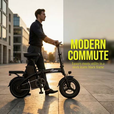 Bicicleta ElĂ©ctrica Plegable LockRun nueva con envĂo a domicilio incluĂdo - Img 123335433