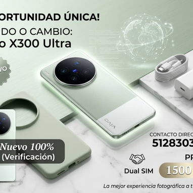 VIVO X300 ULTRA , NUEVO EN CAJA , DUAL SIM , 1450 USD , VENDO O CAMBIO , 51283035 Y MAS - Img 123292203