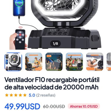Ventiladores recargables - 4/4