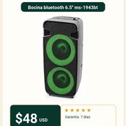 🏠 Bocina bluetooth 6.5'' ms-1943bt - Img 56869703
