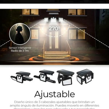 Lampara solar con sensor de movimiento - 3/8