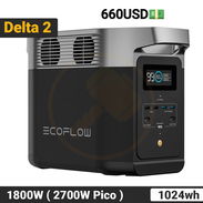 EcoFlow DELTA 2 con 1024Wh, 1800W - Pico 2700W, Batería LiFePO Expandible hasta 3kWh Estación de Energía Portátil PRECIO - Img 55158915