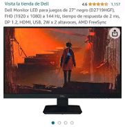 Monitor Dell  LED Gamers de 27"  a 144 Hz, - Img 45907619