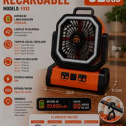 Ventilador recargable modelo FX13 62 USD - Img 56537666