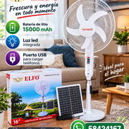 🟩Ventilador recargable con panel solar🟩 - Img 57515213