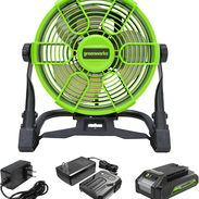 Ventilador Recargable Profesional Greenworks de 24 V y 10 pulg, doble funcion bateria litio y corriente AC-100usd - Img 55450176