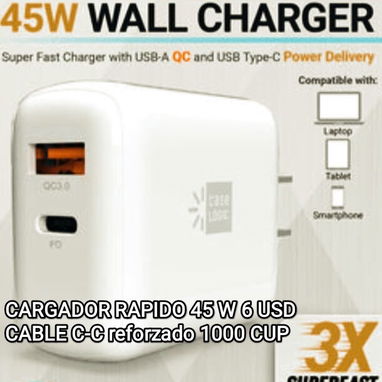 CARGADOR RAPIDO 45 W - Img 123046174