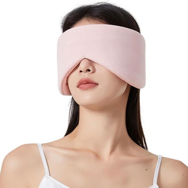 Máscara de dormir  🎀😴 opaca doble cara con 2 tapones de oído 🎧 ideal para viaje, descanso y sueño profundo - 5/5