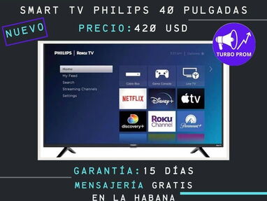 Se vende Smart TV Philips 40 pulgadas nuevo - Img main-image