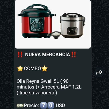 Cocina infrarroja, combos de arrocera y Reyna, cafetera electrica, ollas de presión de tres válvulas, microondas, inducc - Img 120992402