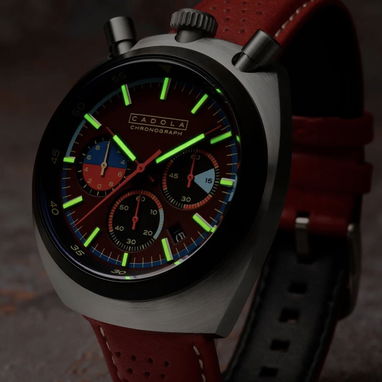 Reloj nuevo de hombre CADOLA Bola de Fuego Roja - 4/6