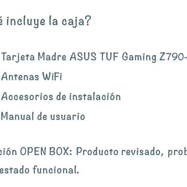 ASUS TUF Gaming Z790-Plus WiFi DDR5 - LGA 1700 ATX |Open Box - Motherboard 🌐 147.47 USD - 9/9