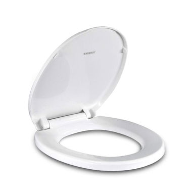 🛒 Asiento para inodoro universal – blanco, plástico duradero - 3/5