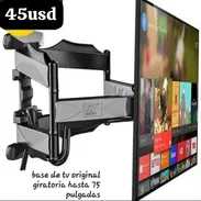 Base de tv giratoria robotico asta 75 pulgadas original con todos sus tornillos - Img 53093121