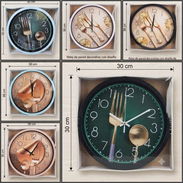 Relojes elegantes de pared 30x30 cm (G2) - Img 56438715