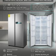 REFRIGERADOR HISENSE 15.6 FT DOBLE PUERTA NO FROST | $850 USD | TRANSPORTE GRATIS | FACTURA Y GARANTÍA | ACERO INOX - Img 57681414