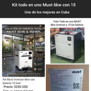 Kit solar todo en uno must 6kw con 15w ver foto 3 meses de garantía - Img 55624868