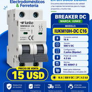 Breaker Corriente Directa, CD. Fotovoltaico. 16, 32 y 63 amperes. Disyuntores bipolares. - Img 57275024
