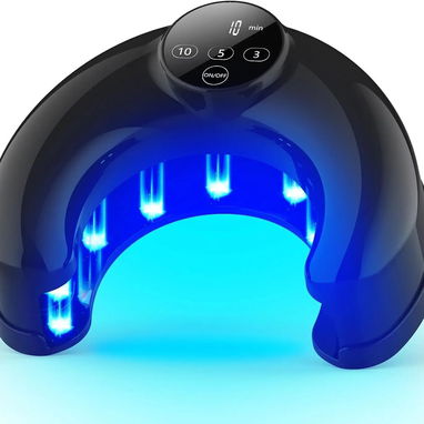 💅 Lámpara uñas UV fototerapia en forma U 🖐️👣 secado rápido esmalte gel inteligente con temporizador digital 🌟 - Img 121950329