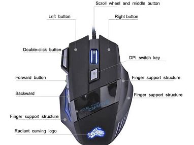 Ganga mouse de 7 botones gamer !!! - Img main-image-44610975