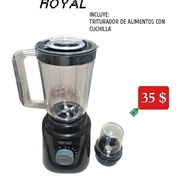 COMBO: LICUADORA/BATIDORA 1.5 L + TRITURADOR DE ALIMENTOS - MARCA ROYAL - Img 56984192