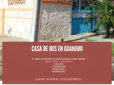 Renta casa con pequeña piscina, 4 habitaciones,ranchón,terraza,barbecue en Guanabo - Img 62348852