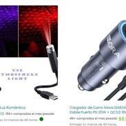 Pinos de olor / proyector de luz USB / Cargador USB / Sombra Auto / Soporte Carga Móvil / Compresor de aire / alarma - Img 57204361