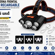 Linterna Frontal Led Recargable 🔦 - Img 56135427