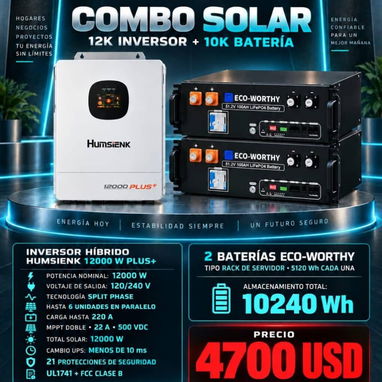Combos Solares Inversor + Baterias de 1000 USD P0649-AV004 - 7/10