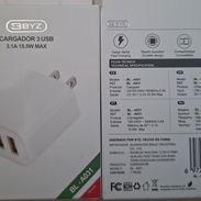 ¡Cargador de Móvil con 3 Puertos USB Nuevo! - Img 55680622