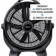 58296067 🌀 VENTILADOR DE PISO ROYAL RA205BK 🌀 💲 PRECIO: 50 USD 🛡️ Garantía: 30 días - Img 55983513