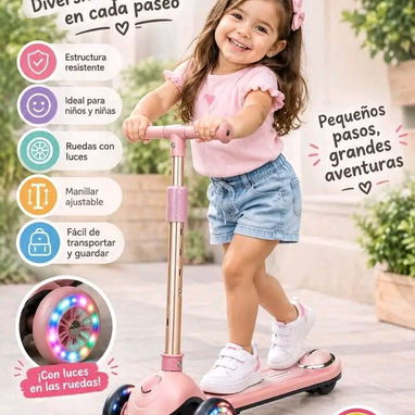 Patinetas para niños con luces y música 🎶 70 usd se incluye mensajería en dependencia - 3/6