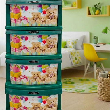 Oferta 🤩 Gaveteros plásticos engomados diseños infantiles/ organizadores - 2/5