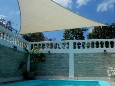 Se renta casa con piscina,3 habitaciones climatizadas ubicada4 cuadras de playa Boca Ciega, reservas por WhatsAp52463651 - Img 39270518