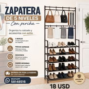 ZAPATERA DE 5 NIVELES CON PERCHA - Img 56111576