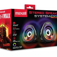 Bocinas Maxell StereoSystem para PC Sistema estéreo 2.0 con luces RGB / Conector: Jack 3.5mm / Alimentación: USB (5V) / - Img 45379448