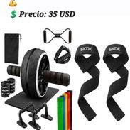 Kit de entrenamiento abdominal multifuncional + Correas de levantamiento - Img 56012051