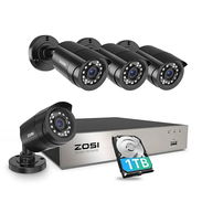 Kit zosi 4 camaras de seguridad cableadas - Img 55673874
