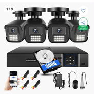 🔒 SEGURIDAD INTELIGENTE: Kit 4 Cámaras 3MP + Disco 500GB ¡Incluido! - Img 56685585