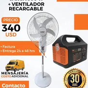 Ventilador Recargable + Estación de Energia - Img 55303400