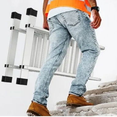 Escalera plegable Extensión de aluminio multiusos 7 en 1 escalón resistente combinación EN 131 estándar (12.5 pies)🇮🇱 - 5/9