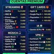 Servicios de Streaming, Musica, Peliculas, Juegos, Pagos ... - Img 57681899