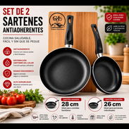 Juego de Sartenes antiadherente (teflon)excelente calidad - Img 55984177
