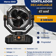 Ventilador Recargable con control remoto - Img 55390845