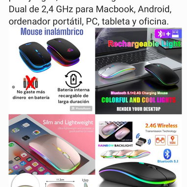 Mouse inalámbricos para PC/Laptop - Img 92048895