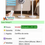 Ventilador recargable 45 usd - Img 55290105